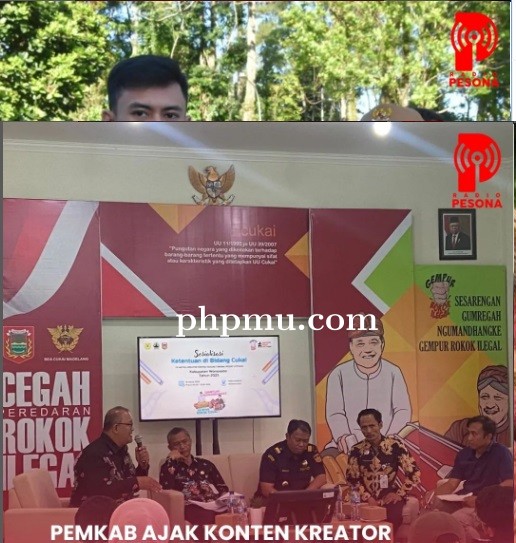 PEMKAB AJAK KONTEN KREATOR JADI MITRA GEMPUR ROKOK ILEGAL