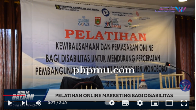 Warta Daerah | Kembangkan Potensi Dengan Pelatihan Online Marketing Disabilitas