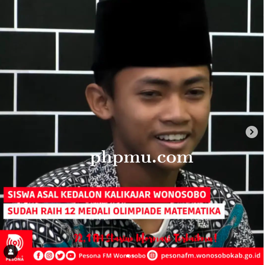 Siswa Asal Kedalon Kalikajar Wonosobo Sudah Raih 12 Medali Olimpiade Matematika